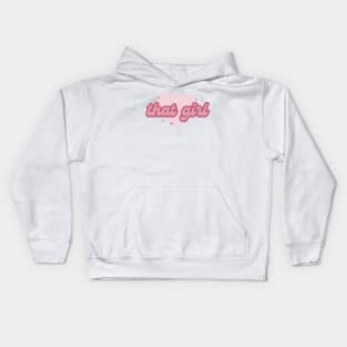 'that girl' print Kids Hoodie